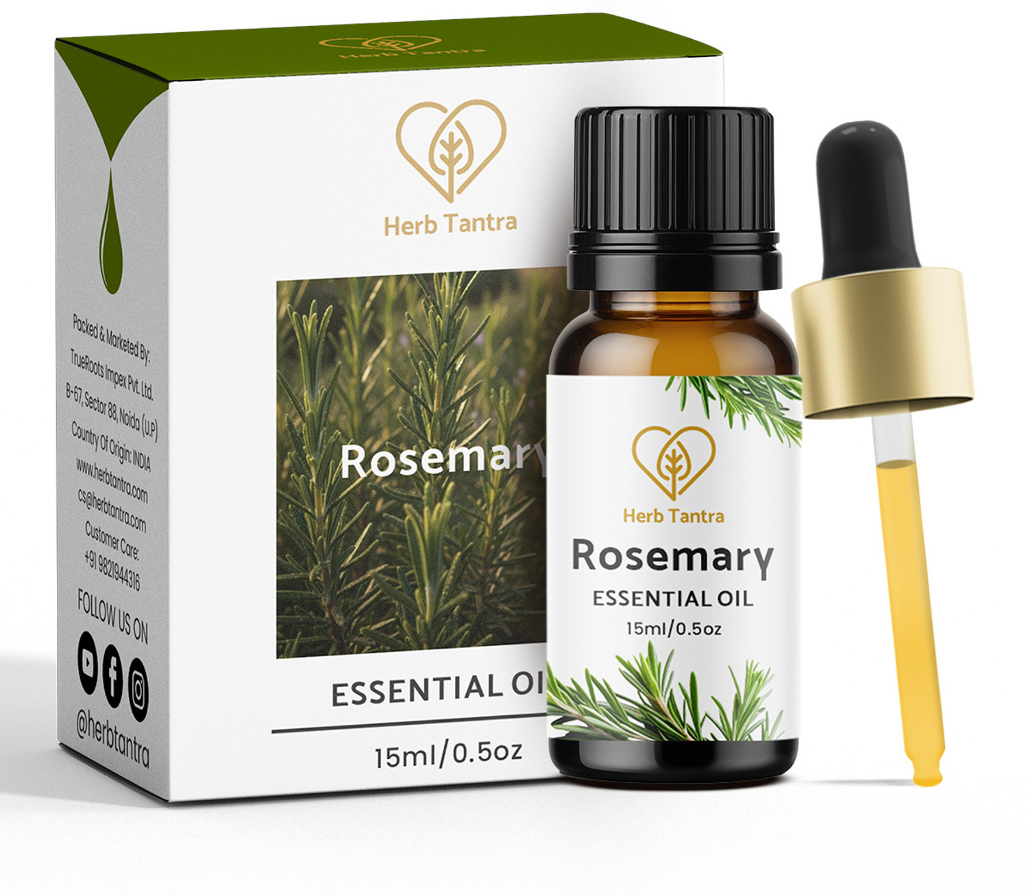 Image of Herb Tantra Rosemary Essential Oil (15ml)