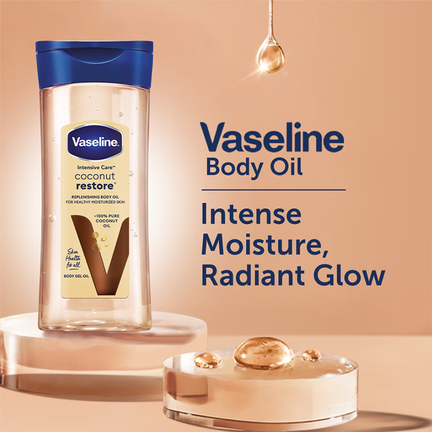 Image of Vaseline Intensive Care Coconut Restore Body Oil (200 ml)