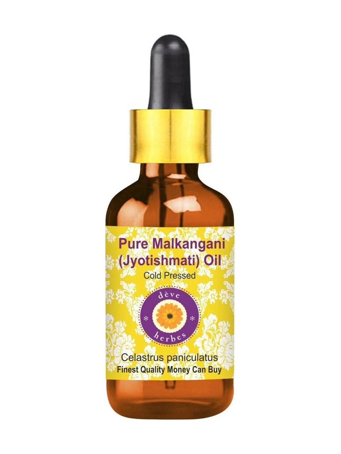 deve herbes Pure Malkangani (Jyotishmati) Oil with Glass Dropper Cold Pressed
