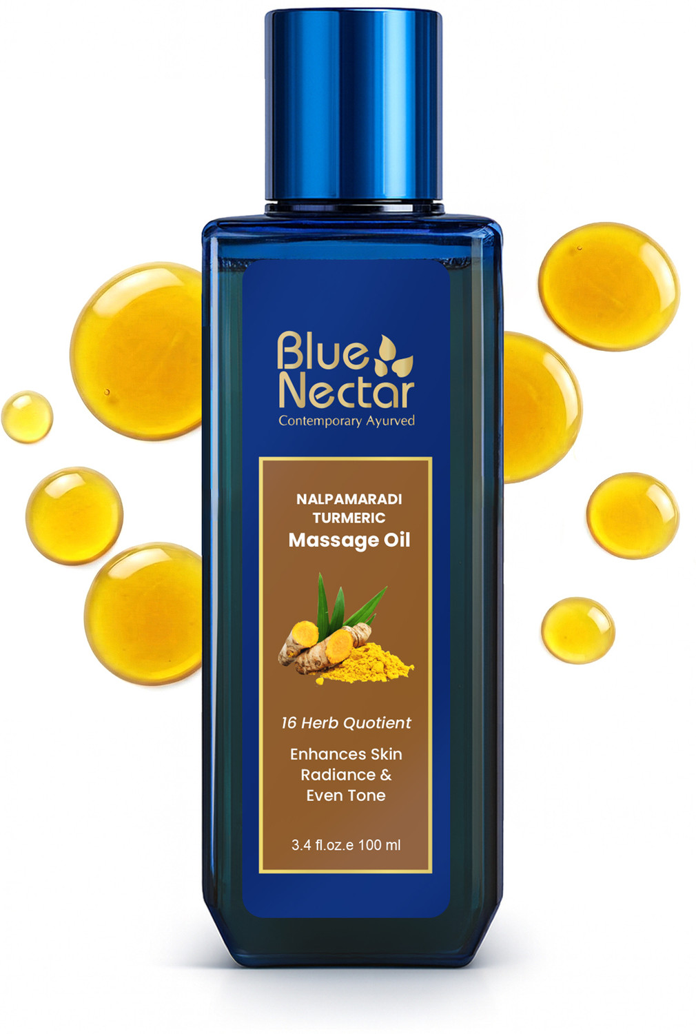 Image of Blue Nectar Nalpamaradi Thailam Skin Brightening Oil for Glowing Skin