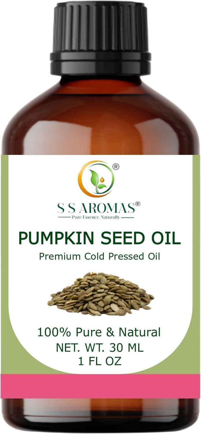 Image of S S AROMAS Pure Pumpkin Seed Oil| Cold Pressed| 100% Natural| Therapeutic Grade| (30ML)