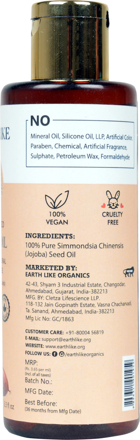Image of Earth Like Cold Pressed Oil for Skin,Nails & Hair Growth 100% Pure & Natural (200ml)