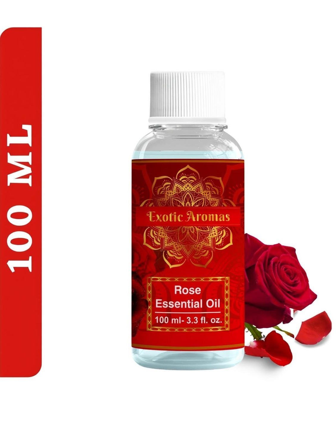 Exotic Aromas Rose Essential Oil, 100% Pure and Natural, For Aromatherapy , Skin & Hair