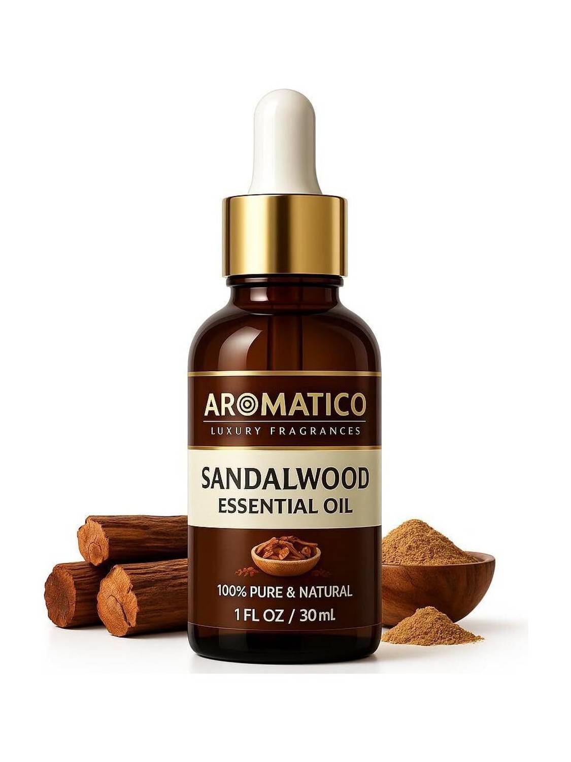 Aromatico Sandalwood Essential Oil 100% Pure Natural