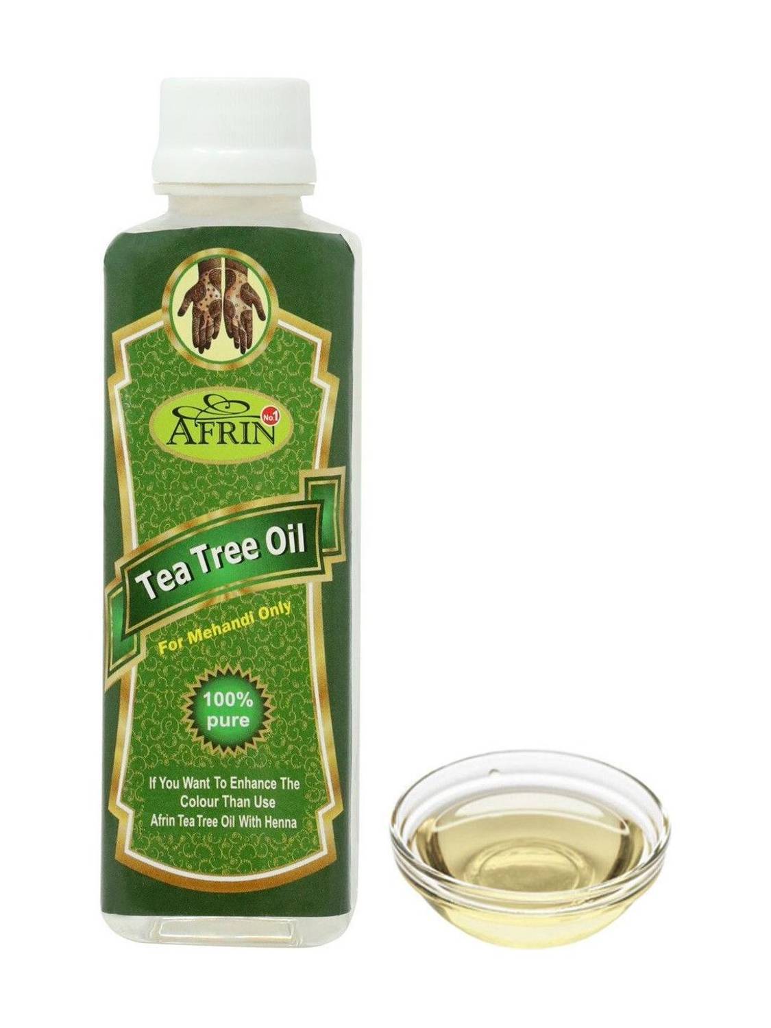 Afrin Henna Mahendi Tea Tree Oil For Making Mahendi cones - 200 ml