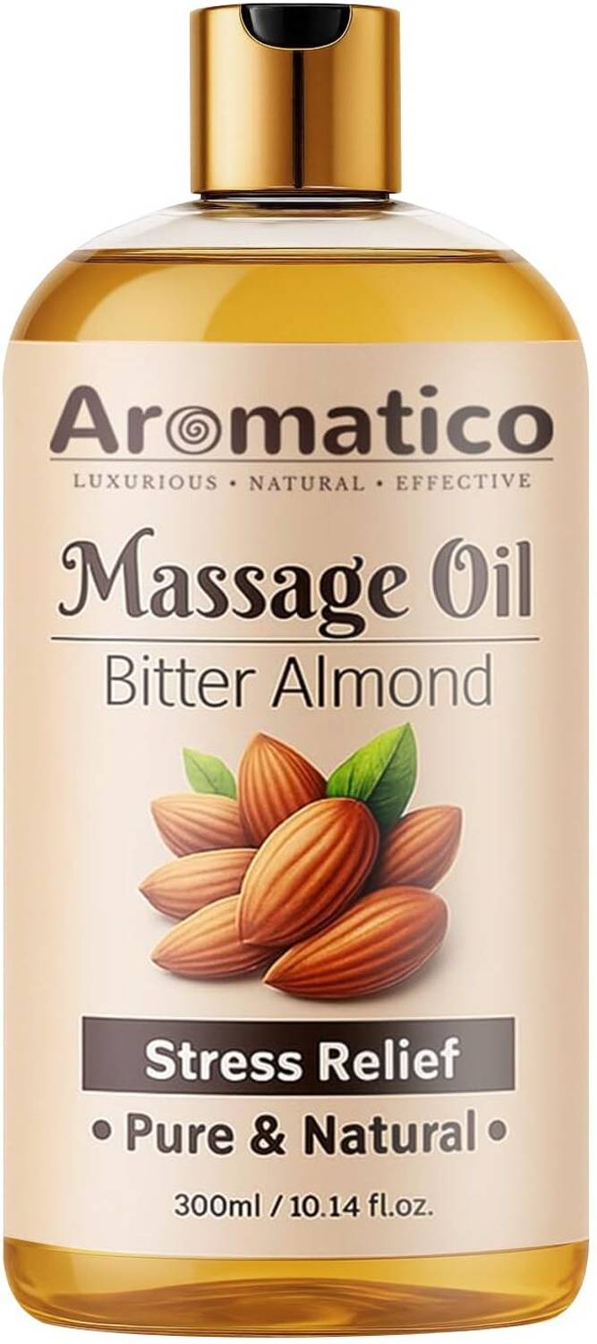Aromatico Bitter Almond Massage Oil Hydrates, Nourishes & Moisturize Skin Rich in Vitamins