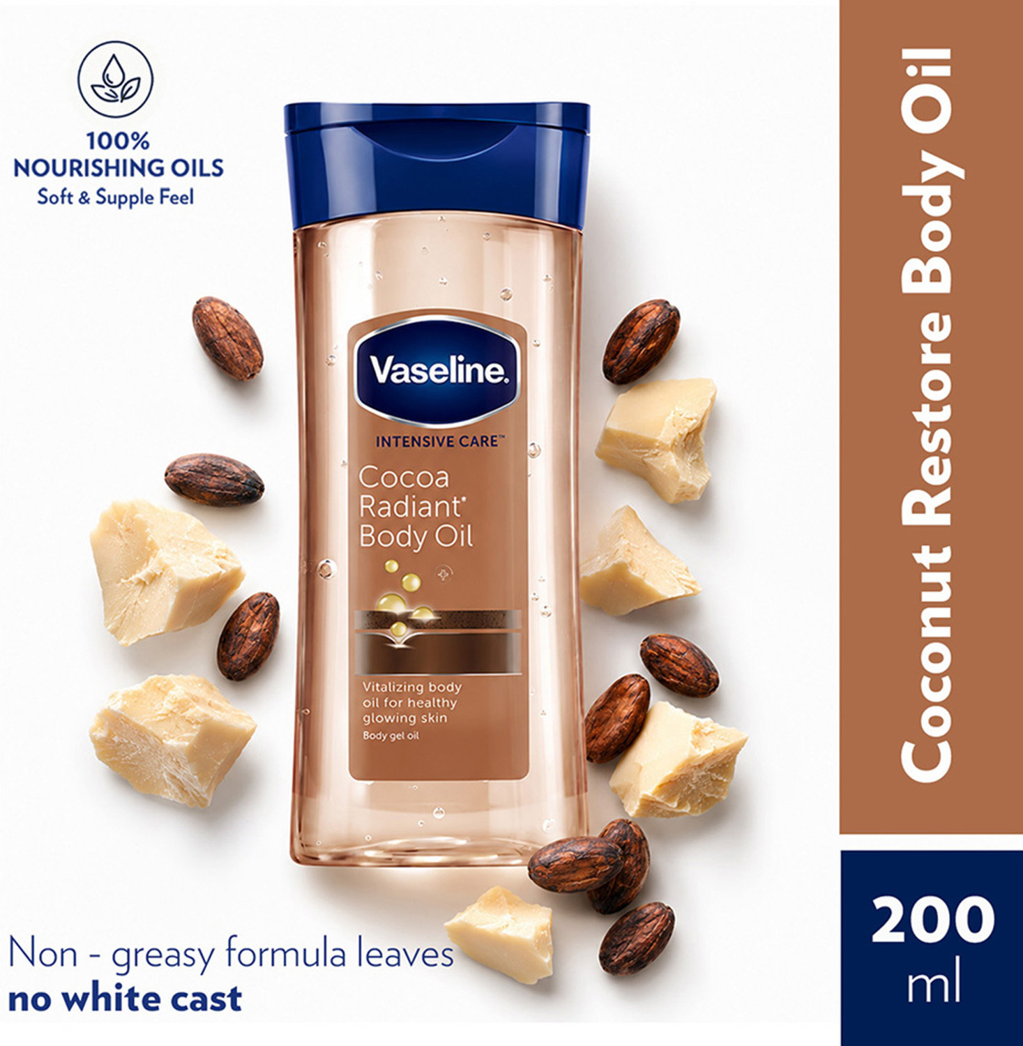 Image of Vaseline Intensive Care Cocoa Radiant Body Oil