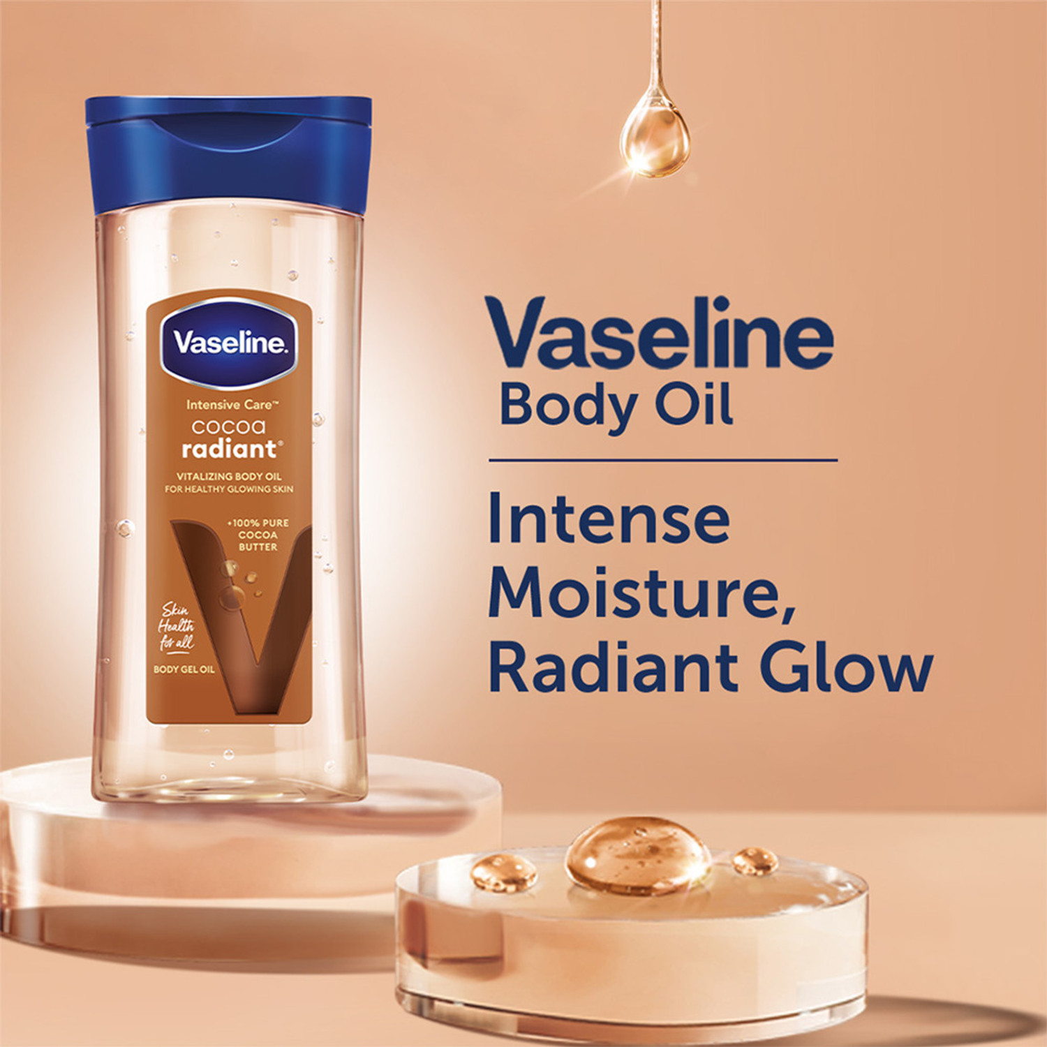 Image of Vaseline Intensive Care Cocoa Radiant Body Oil