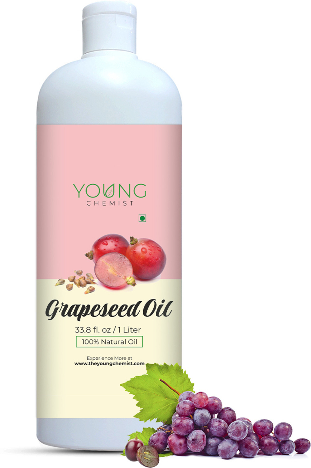 Image of Young Chemist Grapeseed Oil - Cold Pressed Oil for Skin, Hair Care