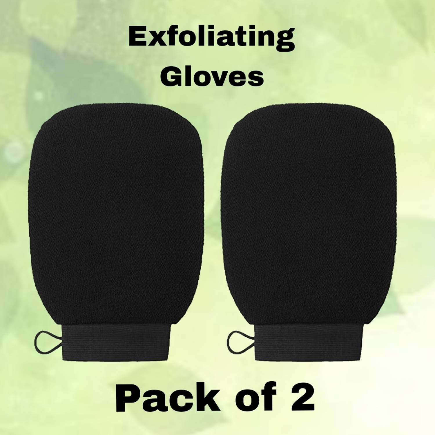 Green Aroma Bath Skin Exfoliating Gloves For Easy Tan Removal