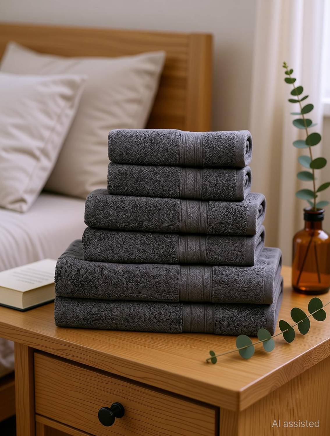 Ambra Linens Cotton 500 GSM Bath Towel Set
