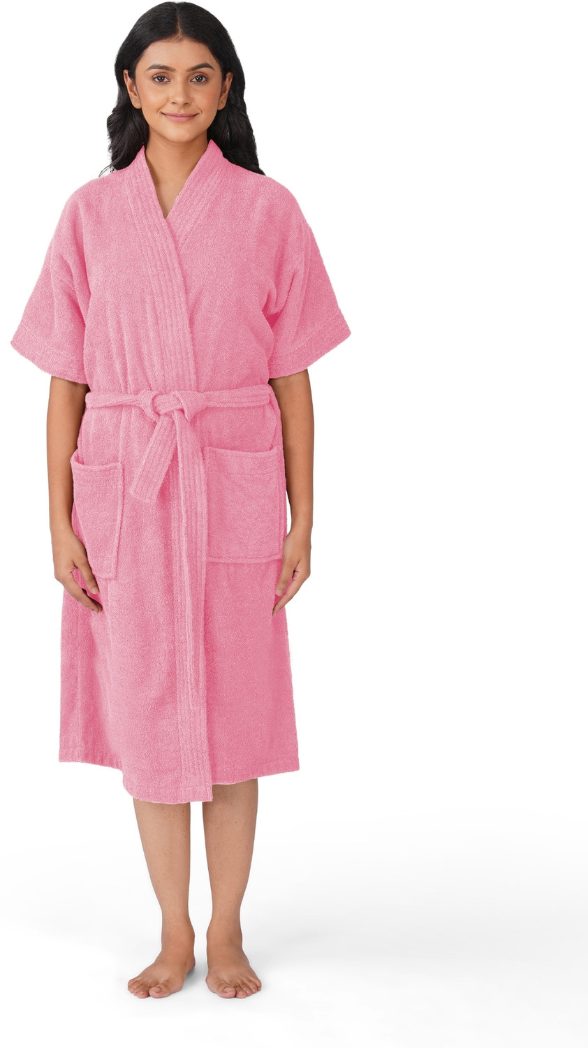 Image of RANGOLI Pink Medium Bath Robe