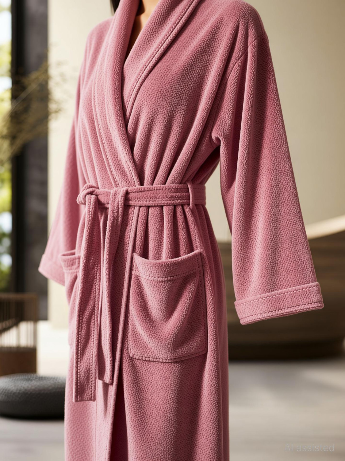Image of RANGOLI Purple Small Bath Robe