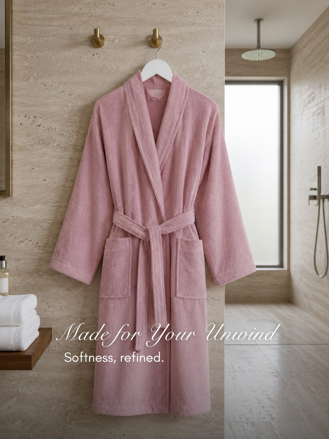 Image of RANGOLI Purple Medium Bath Robe