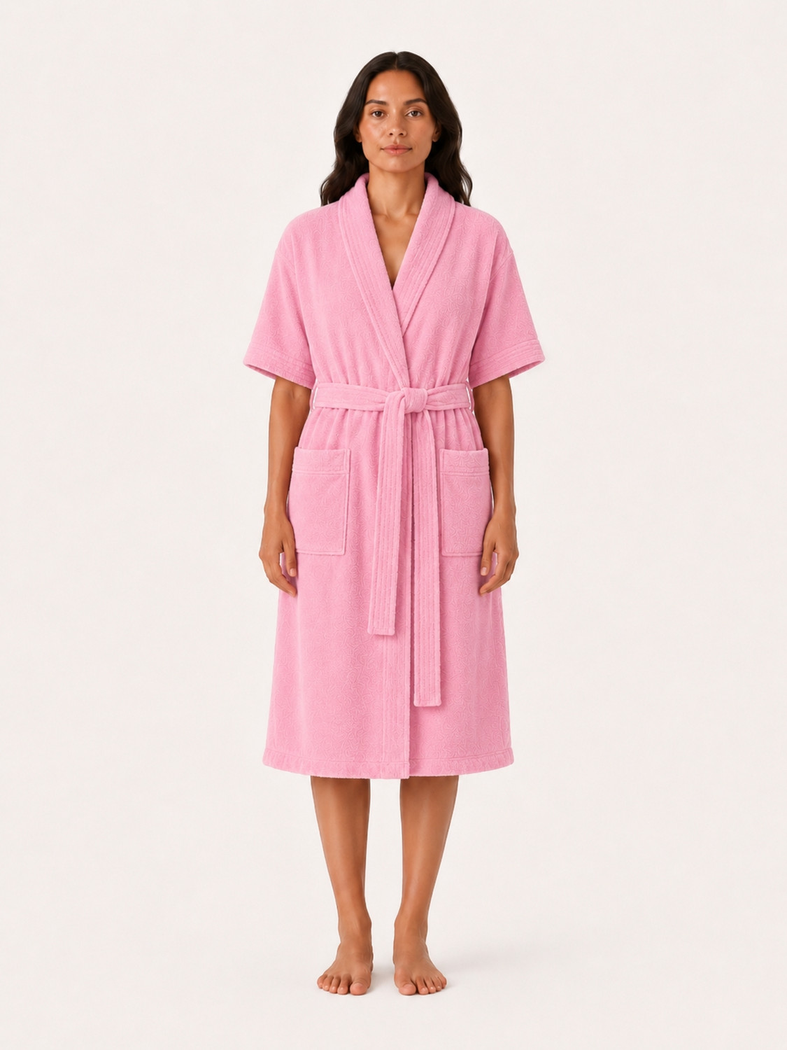 Image of RANGOLI Pink Large Bath Robe