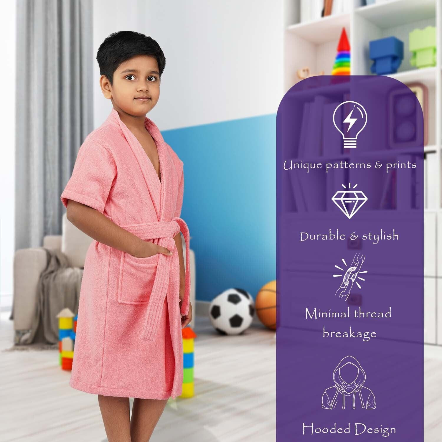 Image of RANGOLI Peach Medium Bath Robe