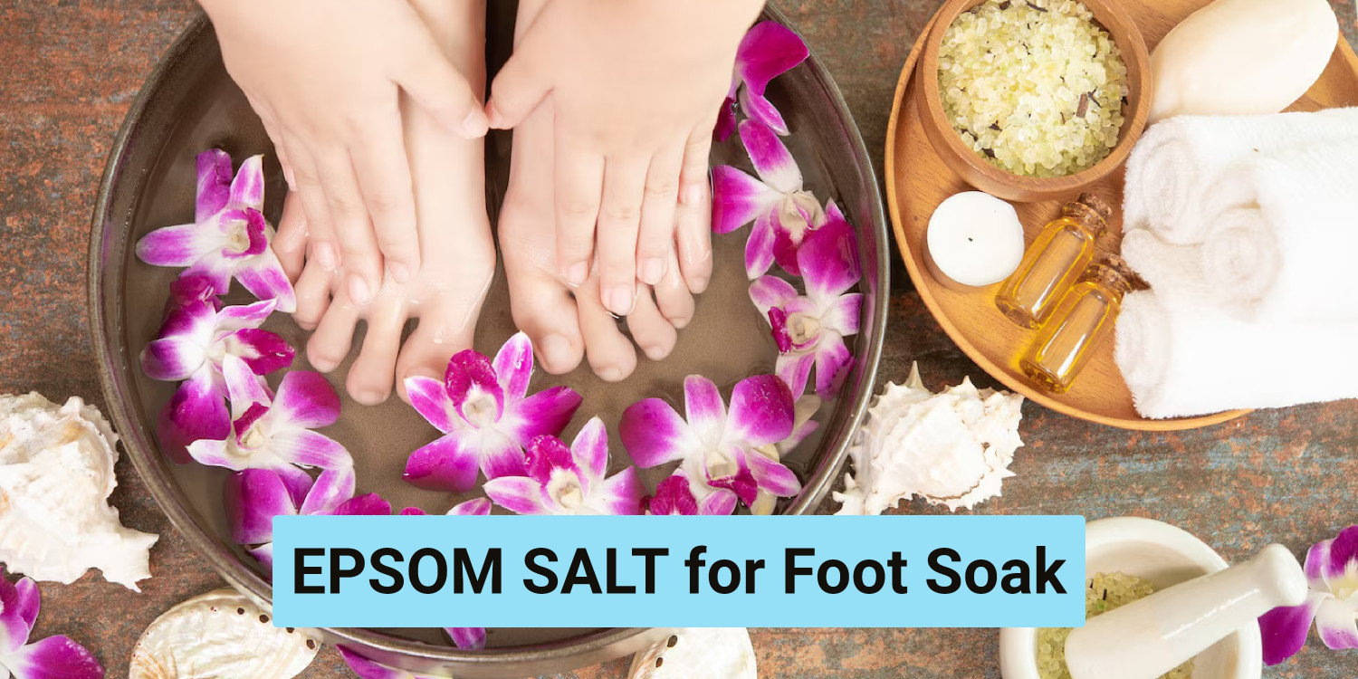Image of VAMERO Epsom Bath Salt For Relaxation Muscle Relief Bath & Feet Soak - Pack of 1