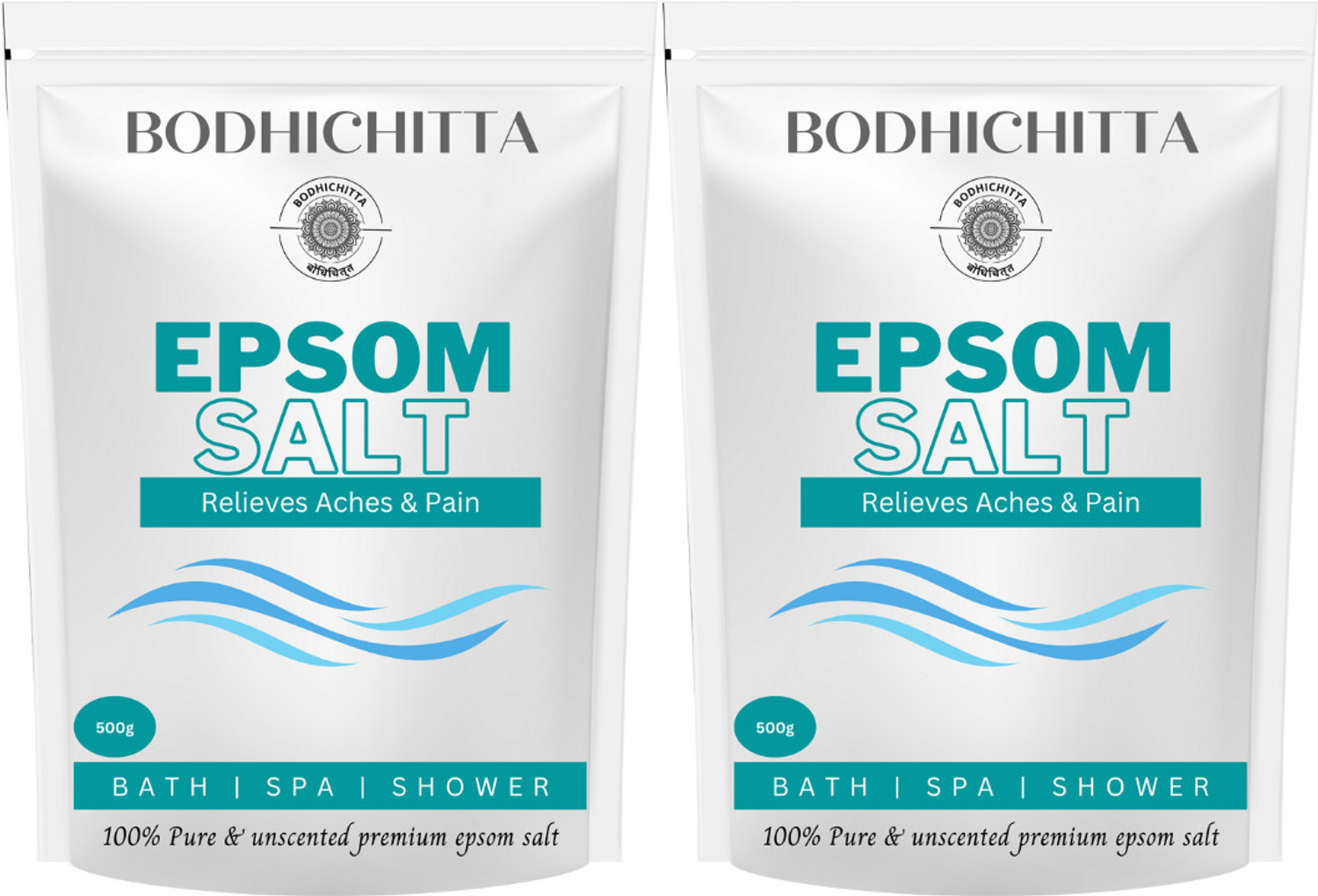 Image of Bodhichitta Epsom Salt For Muscle Relief, Relieves Aches Pain Pack of 2