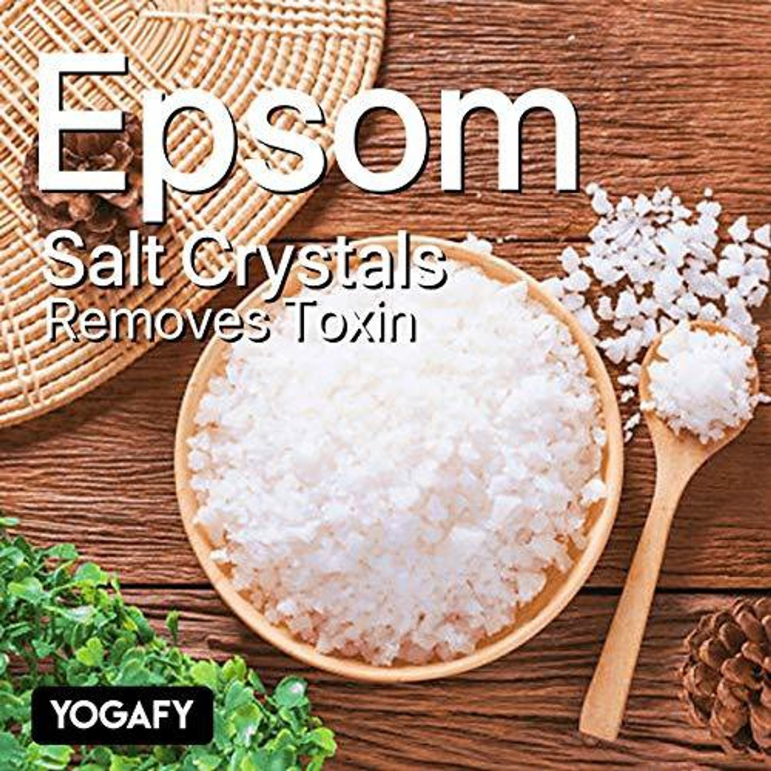 Image of YOGAFY Calm (Lavender) Epsom Bath Salt with Pink Salt (300gm) ||Jar Pack||
