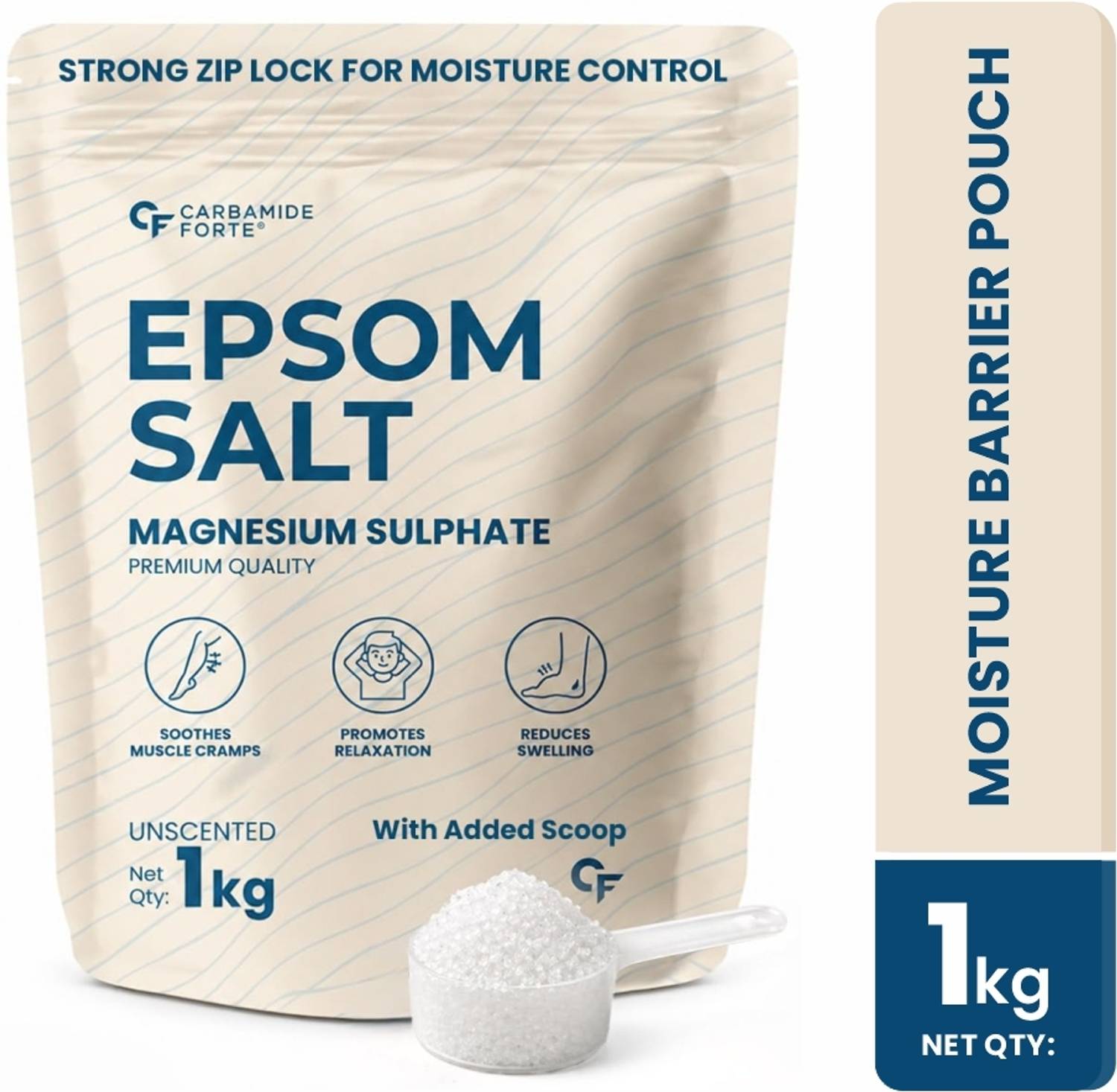 CARBAMIDE FORTE Premium Epsom Salt For Plants, Foot Pain Relief, Bathing | Pharma Grade Quality