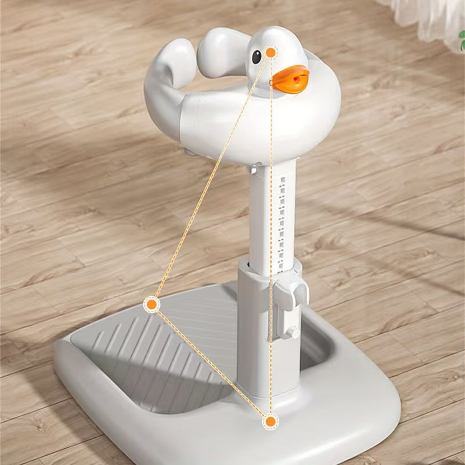 Image of SUNNIFA Baby Bath Shower Stand Adjustable & Foldable | Anti-Slip Stable Base Baby Bath Seat