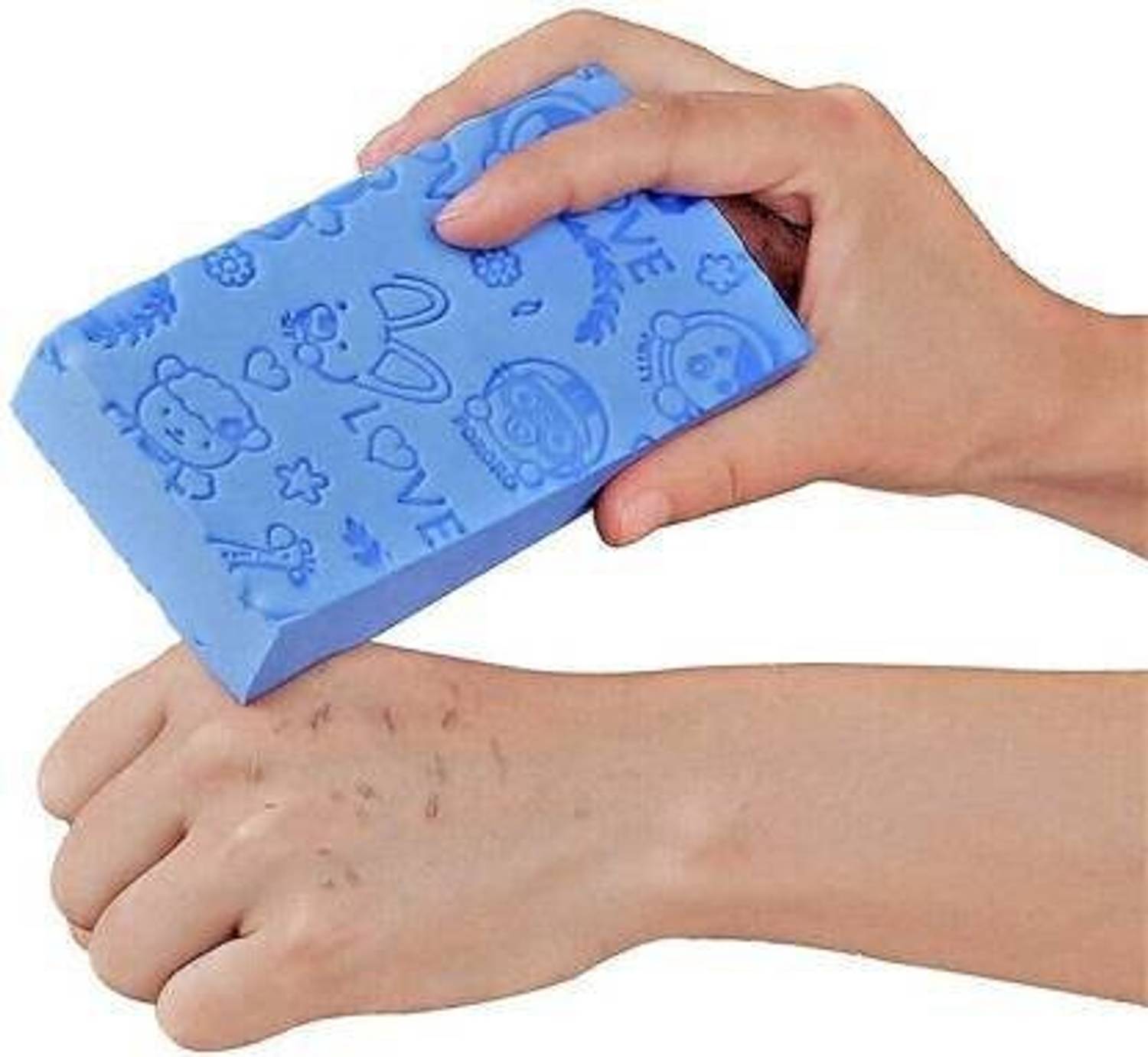 AARADHYAM Ultra Soft Exfoliating Sponge | Asian Bath Sponge For Shower | Japanese Spa Cellulite Massager | Dead Skin Remover Sponge For Body | Face Scrubber for Women and Men