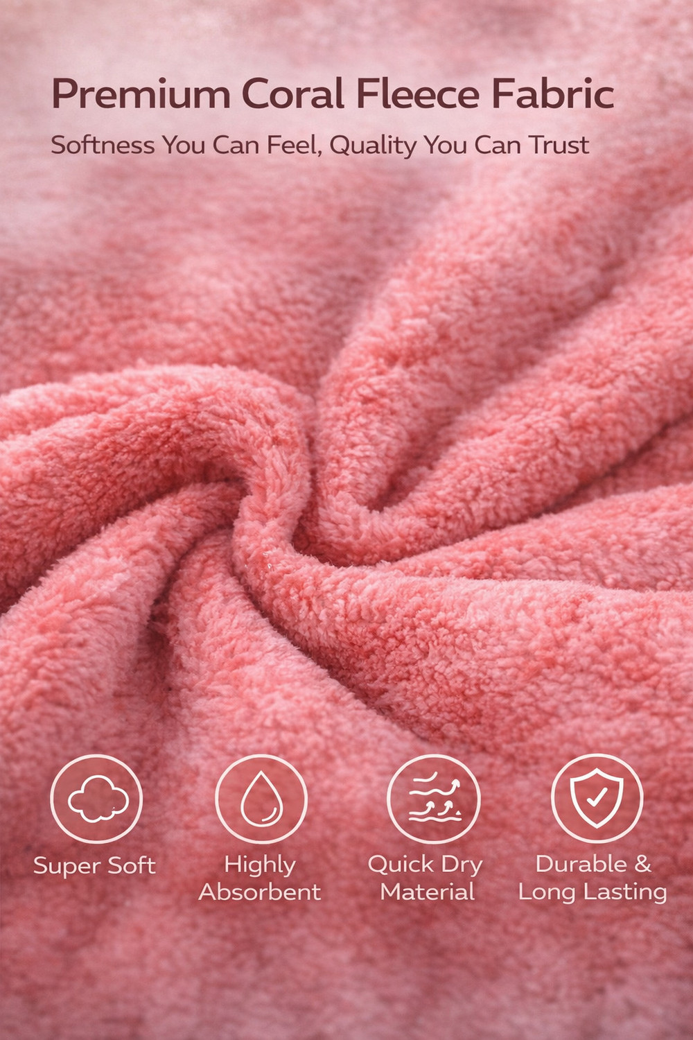 Image of KRIOVELLEA Microfiber 500 GSM Bath, Sport, Beach Towel