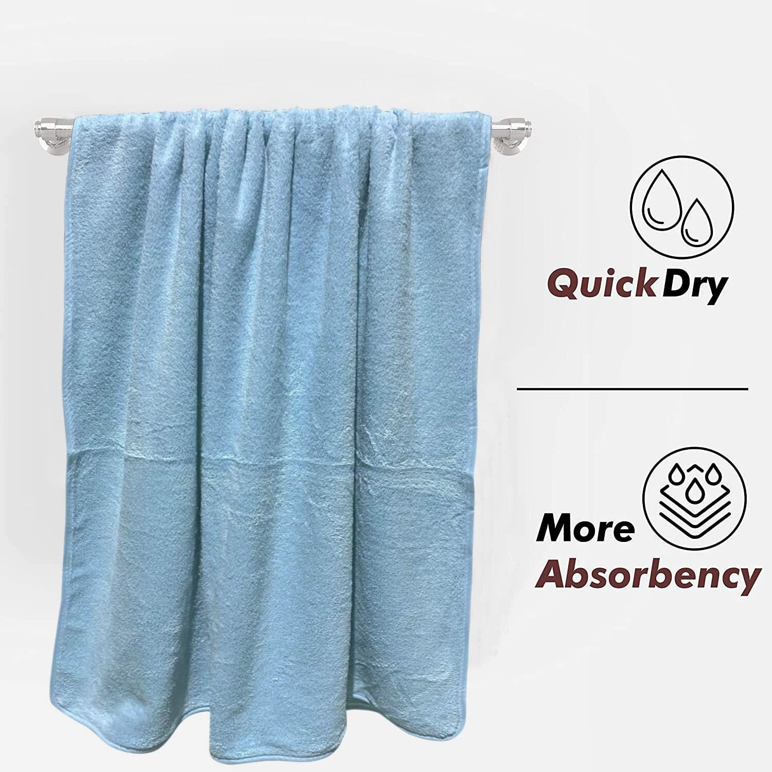 Image of KRIOVELLEA Microfiber 500 GSM Bath, Sport, Beach Towel