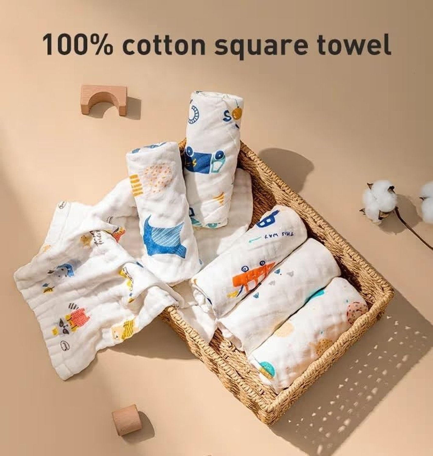 Image of minglekids Cotton 500 GSM Bath, Face, Hand Towel
