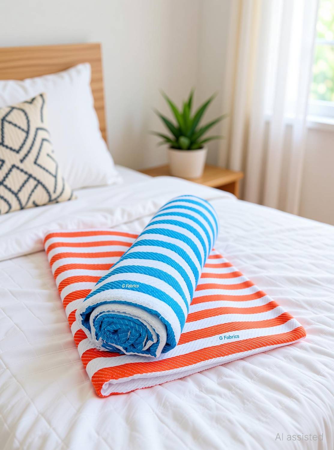 G Fabrics Cotton 500 GSM Bath, Beach, Hair, Sport, Face Towel Set