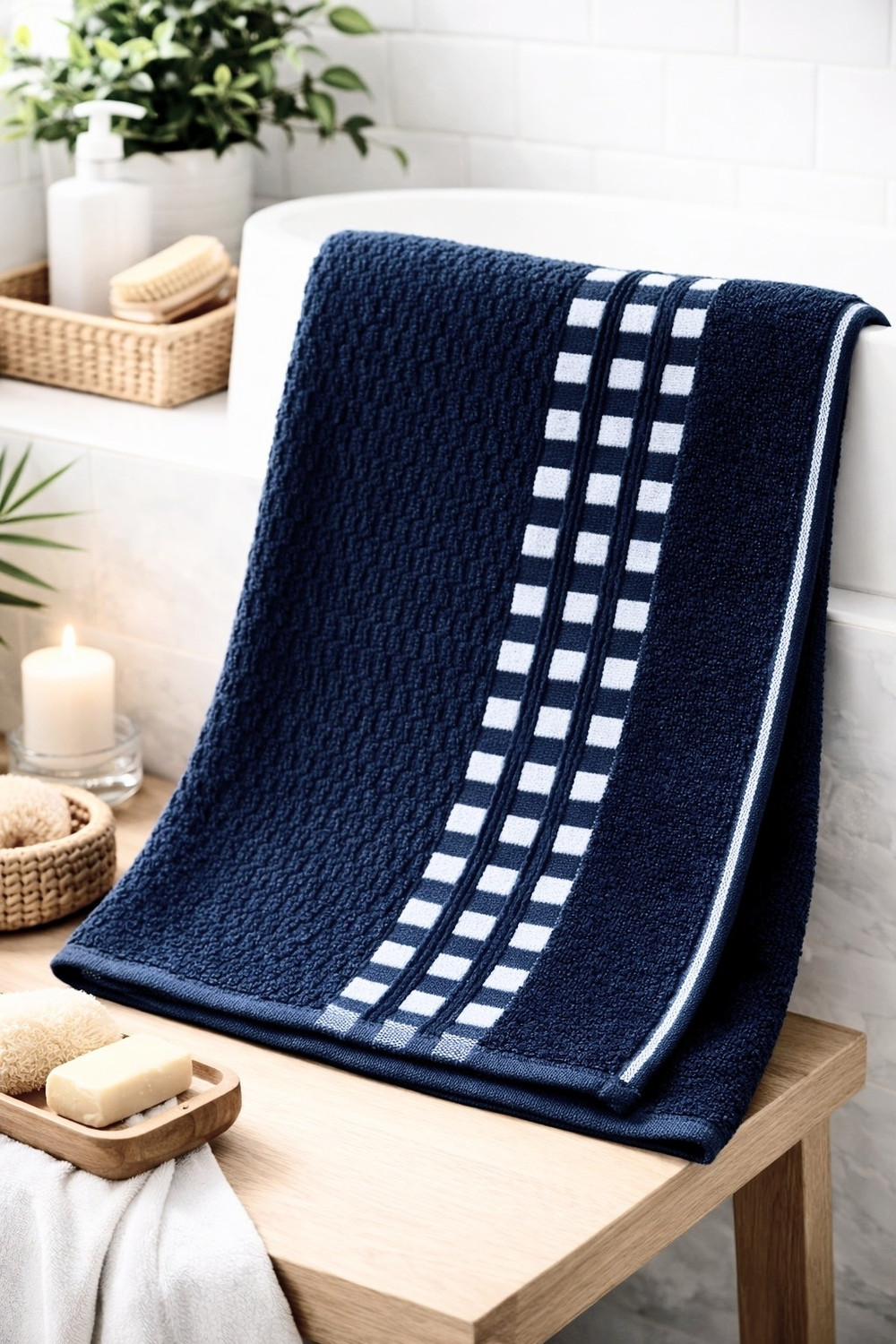 Image of Satisfyn Cotton 450 GSM Bath, Hair, Hand, Face, Sport Towel