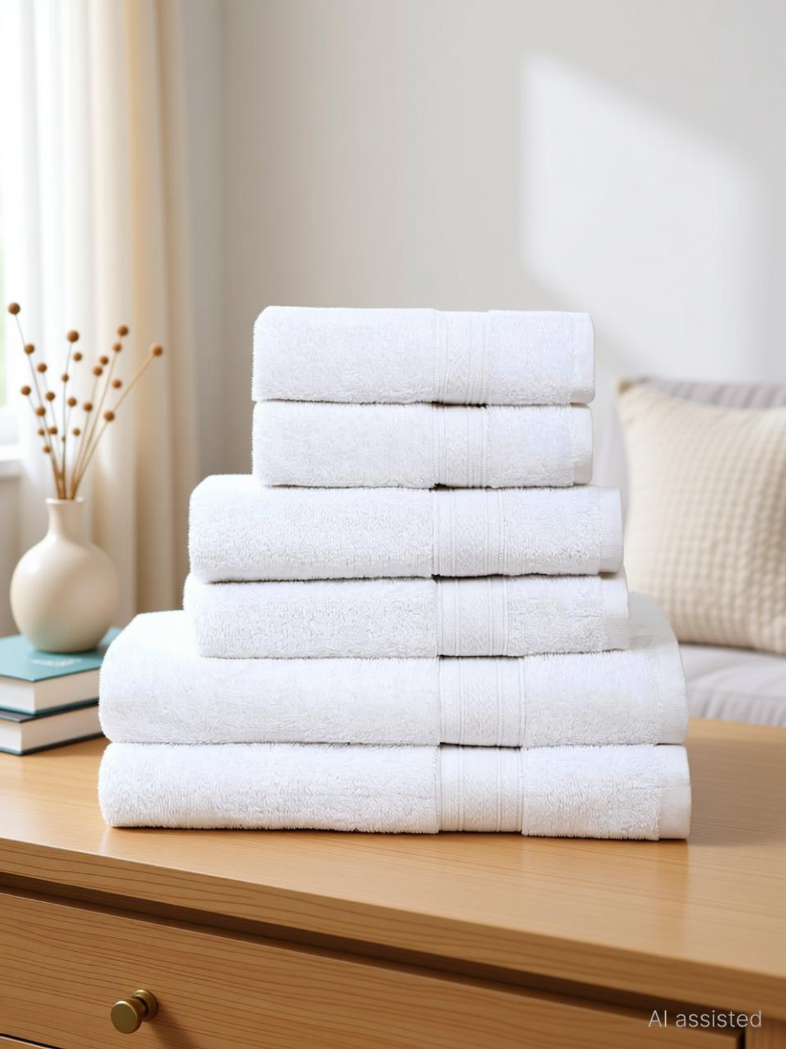 Image of Ambra Linens Cotton 500 GSM Bath Towel Set
