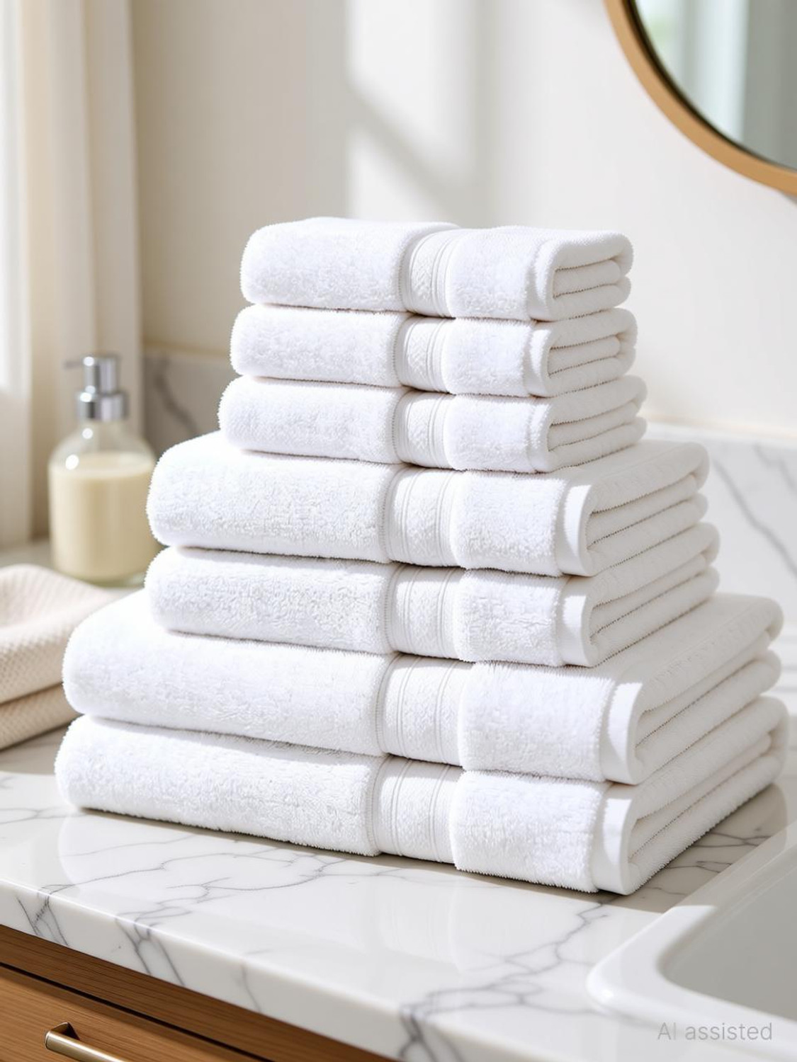 Image of Ambra Linens Cotton 500 GSM Bath Towel Set