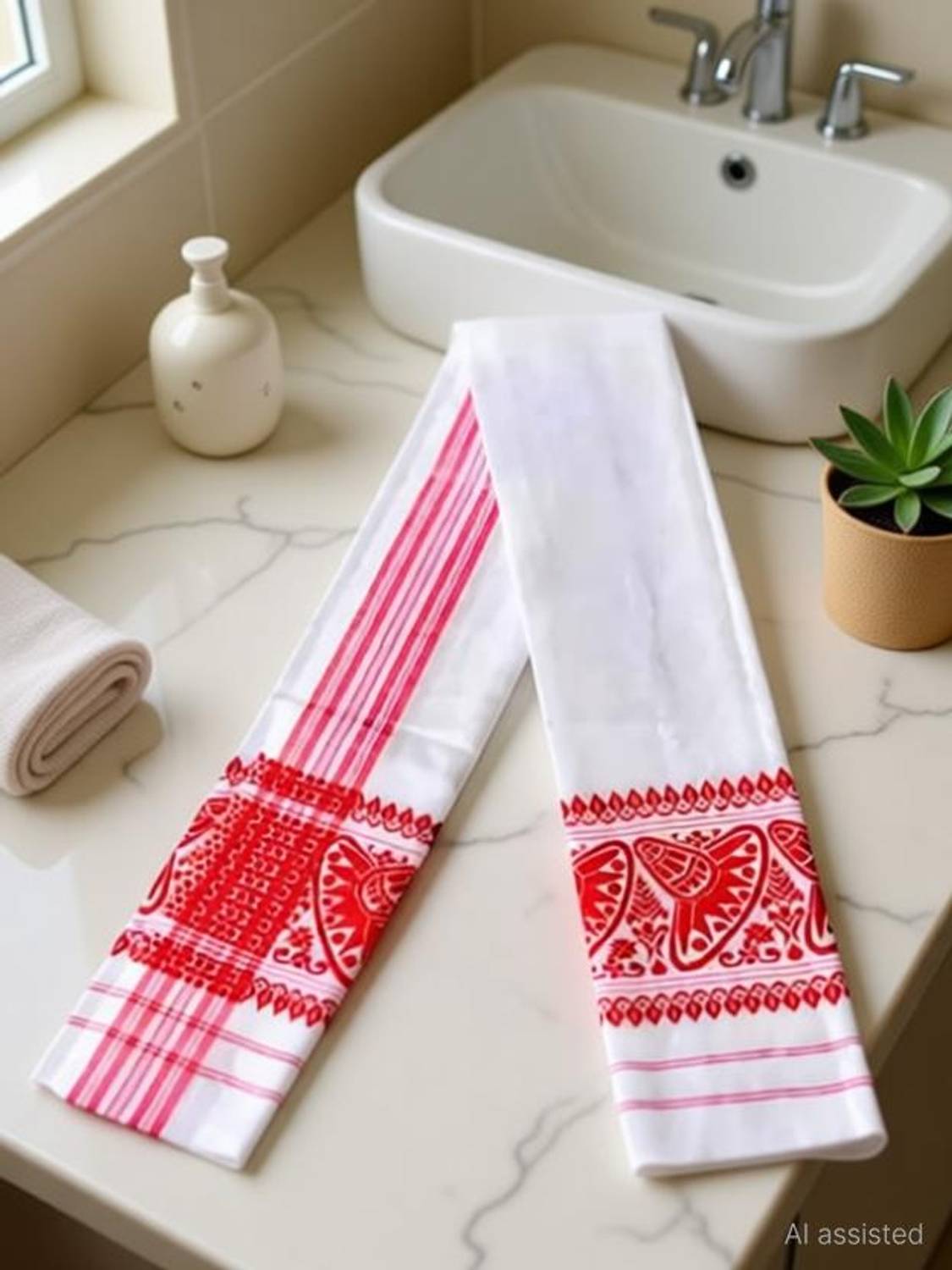 ASSAM GAMCHA Polycotton 280 GSM Bath, Face, Hair, Hand, Sport Gamcha