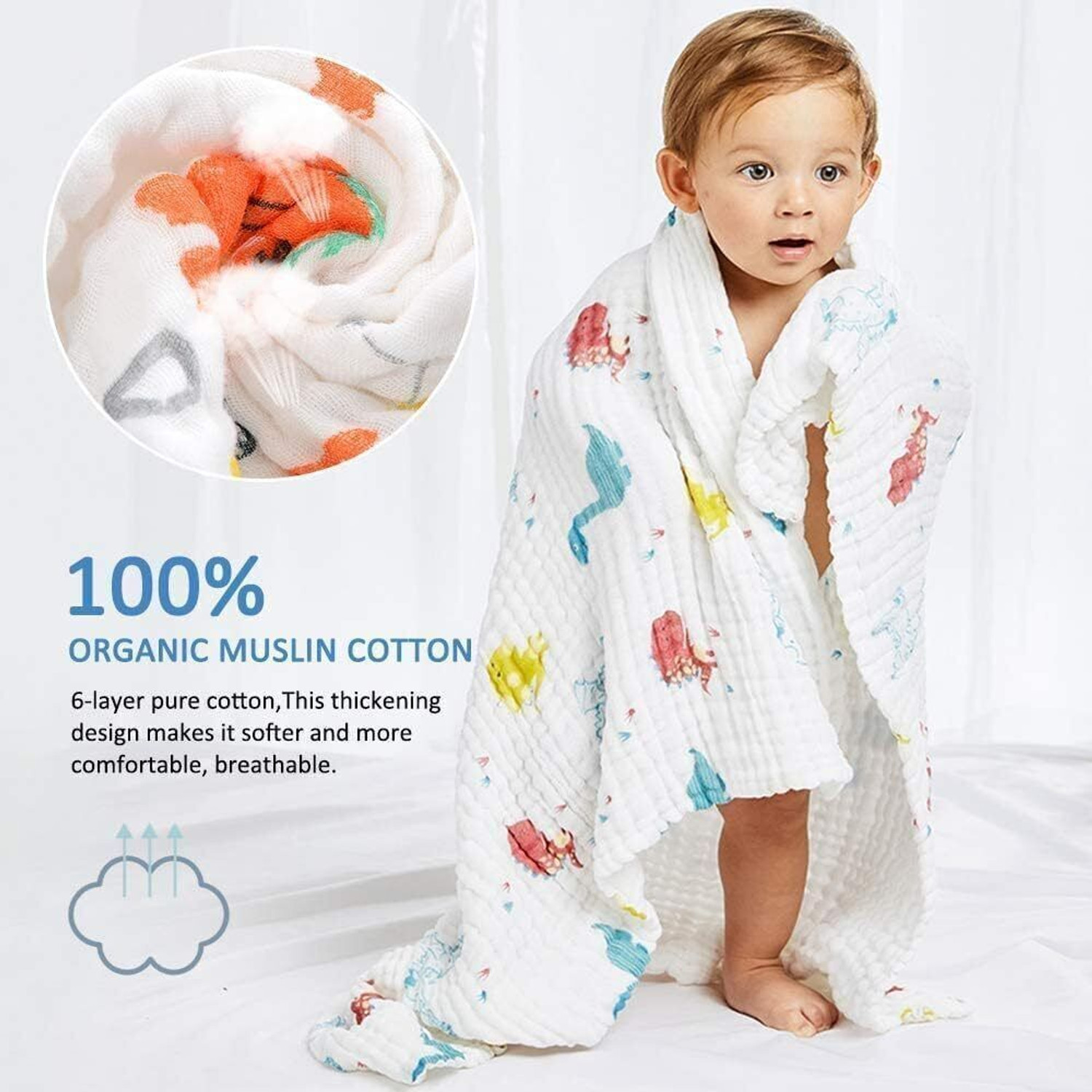 Image of Little Boo Cotton 250 GSM Bath Towel