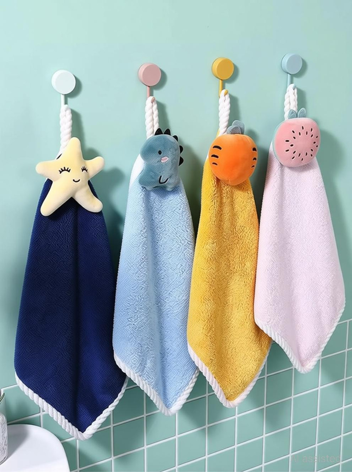 Image of Cotson Microfiber 450 GSM Hand Towel (Pack of 4)