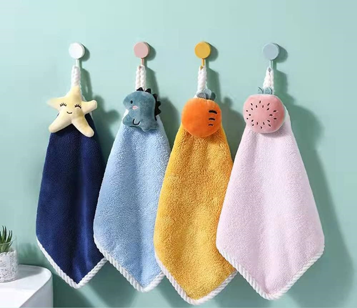 Image of Cotson Microfiber 450 GSM Hand Towel (Pack of 4)