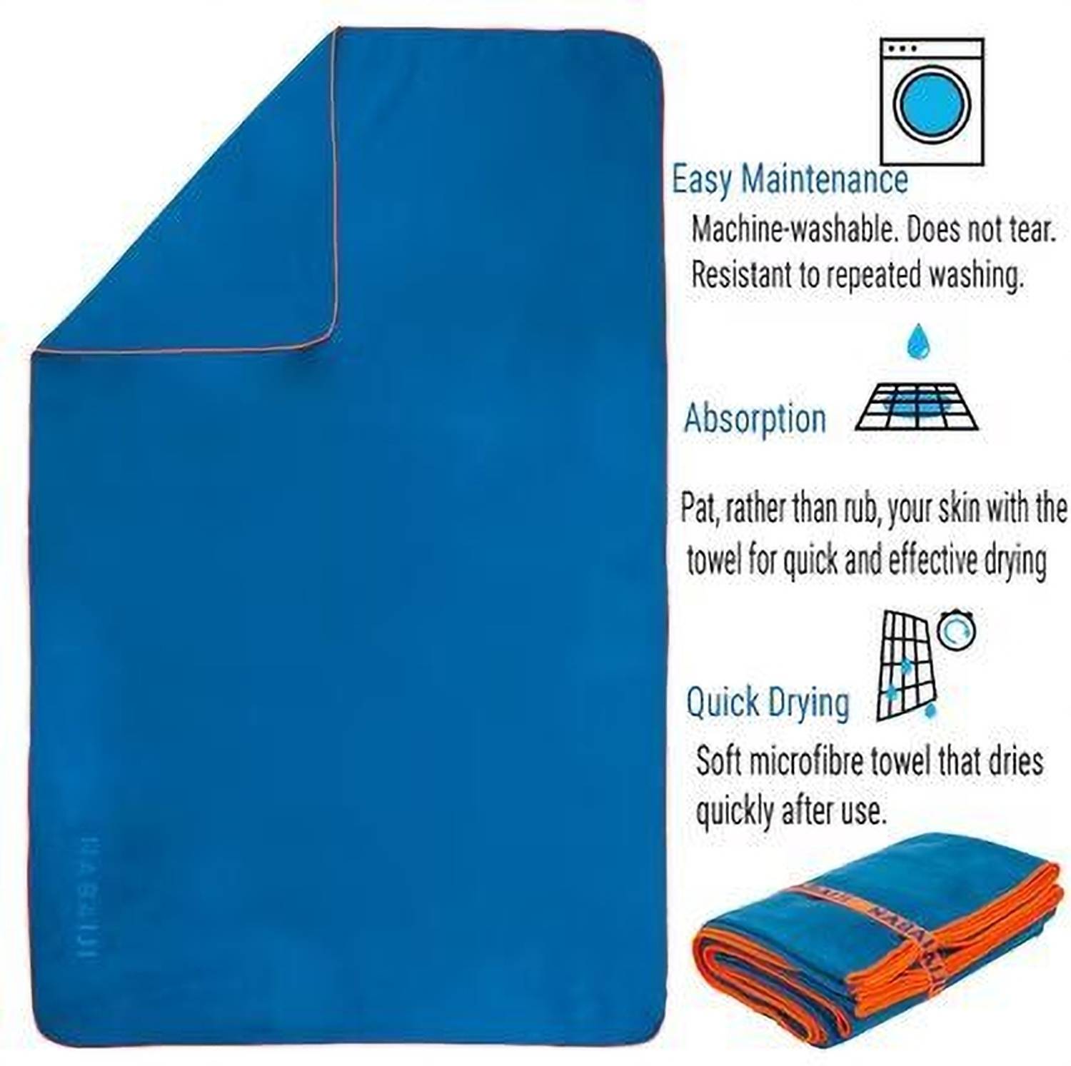 Nabaiji Microfiber 450 GSM Towel - Image 2