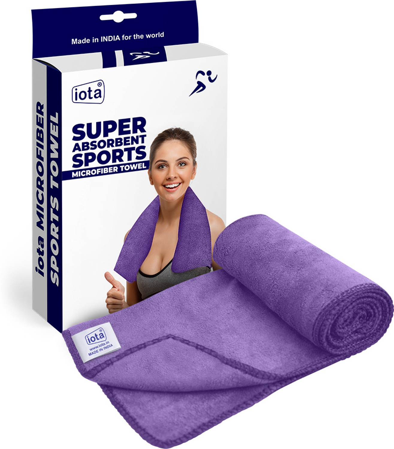 Image of IOTA Microfiber 450 GSM Face, Hand, Sport Towel