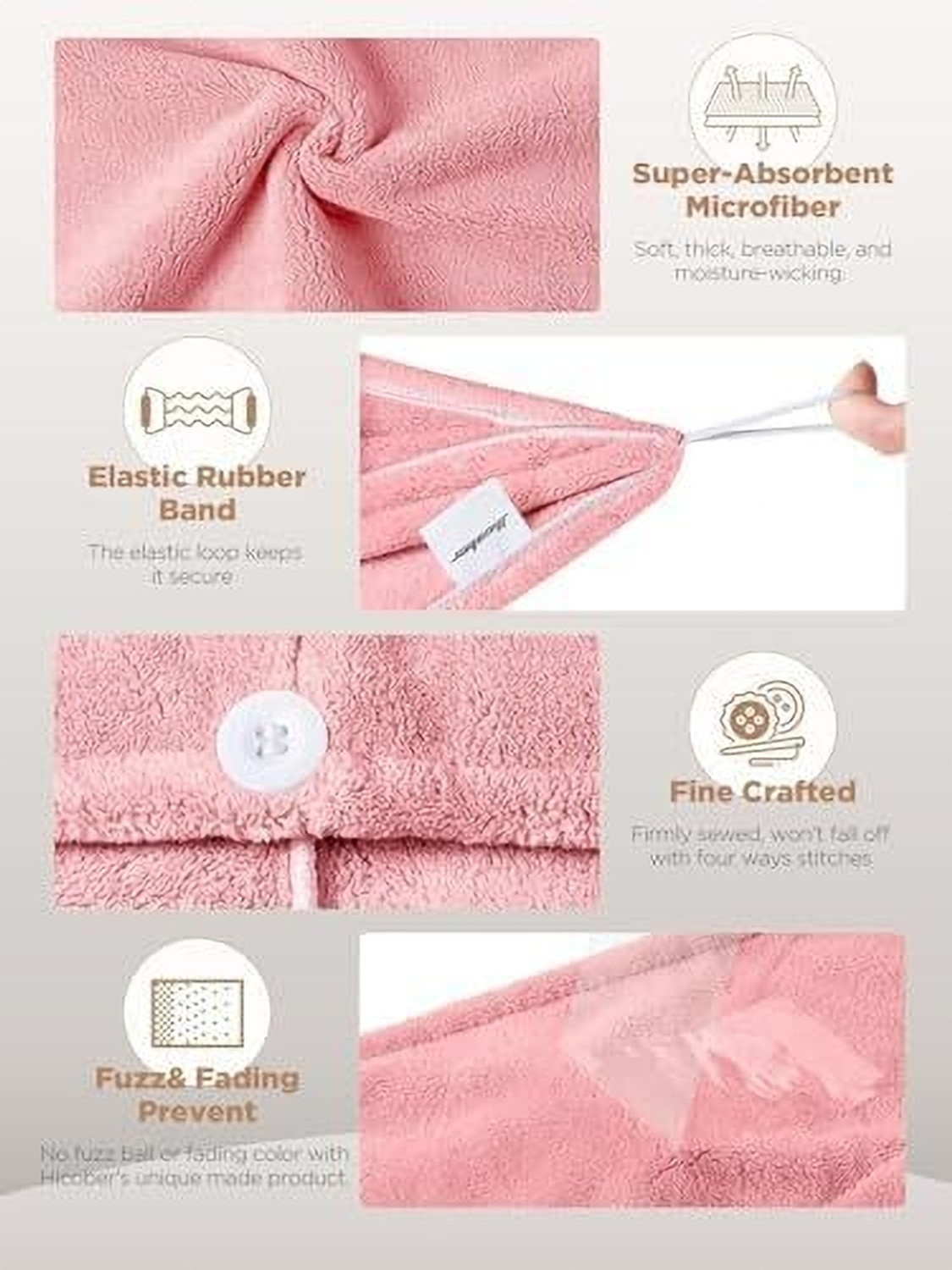 Image of VOTGRID Microfiber 500 GSM Face, Bath, Hair Towel Set