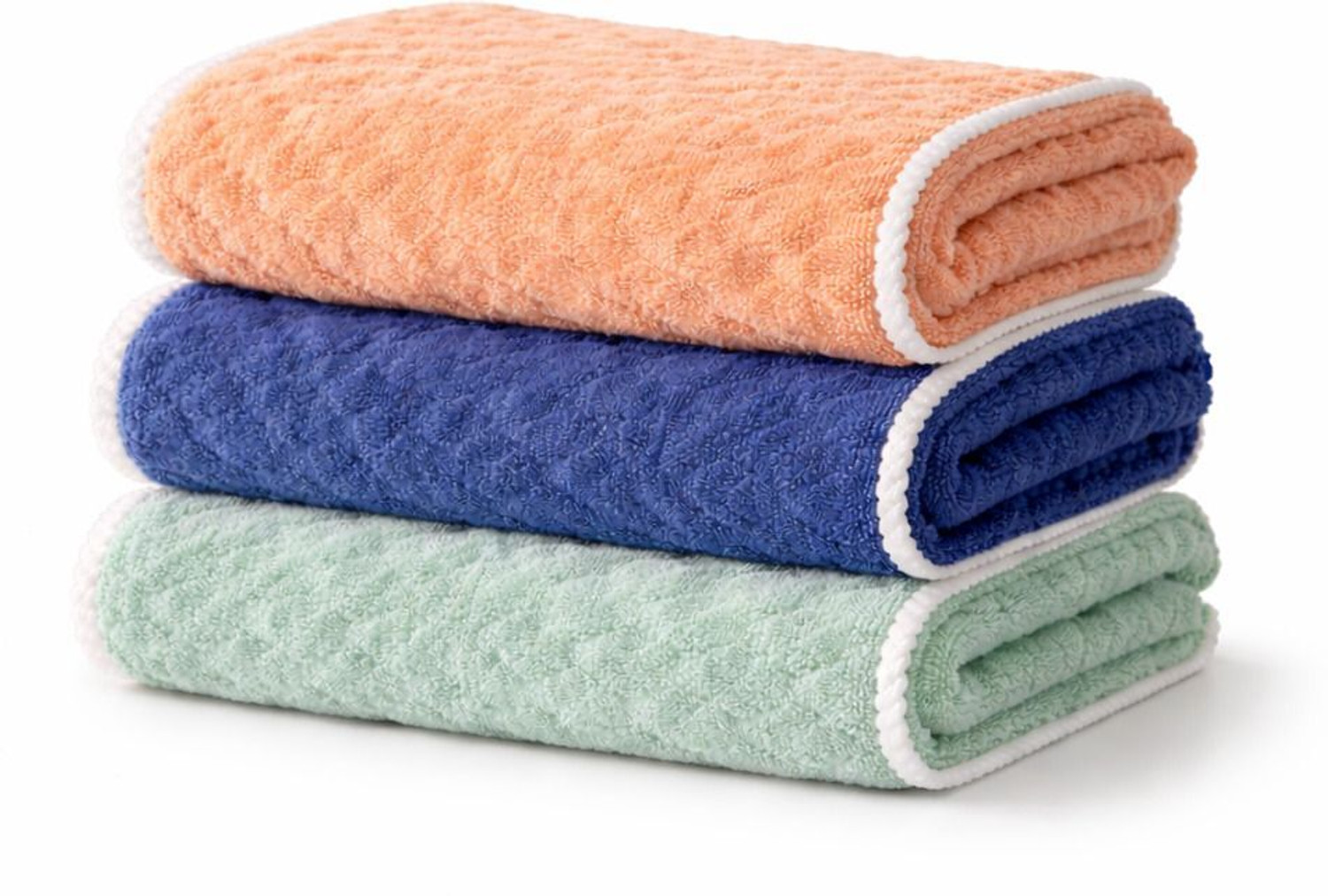 Image of RAMESHT Microfiber 400 GSM Bath, Hair, Beach Towel Set