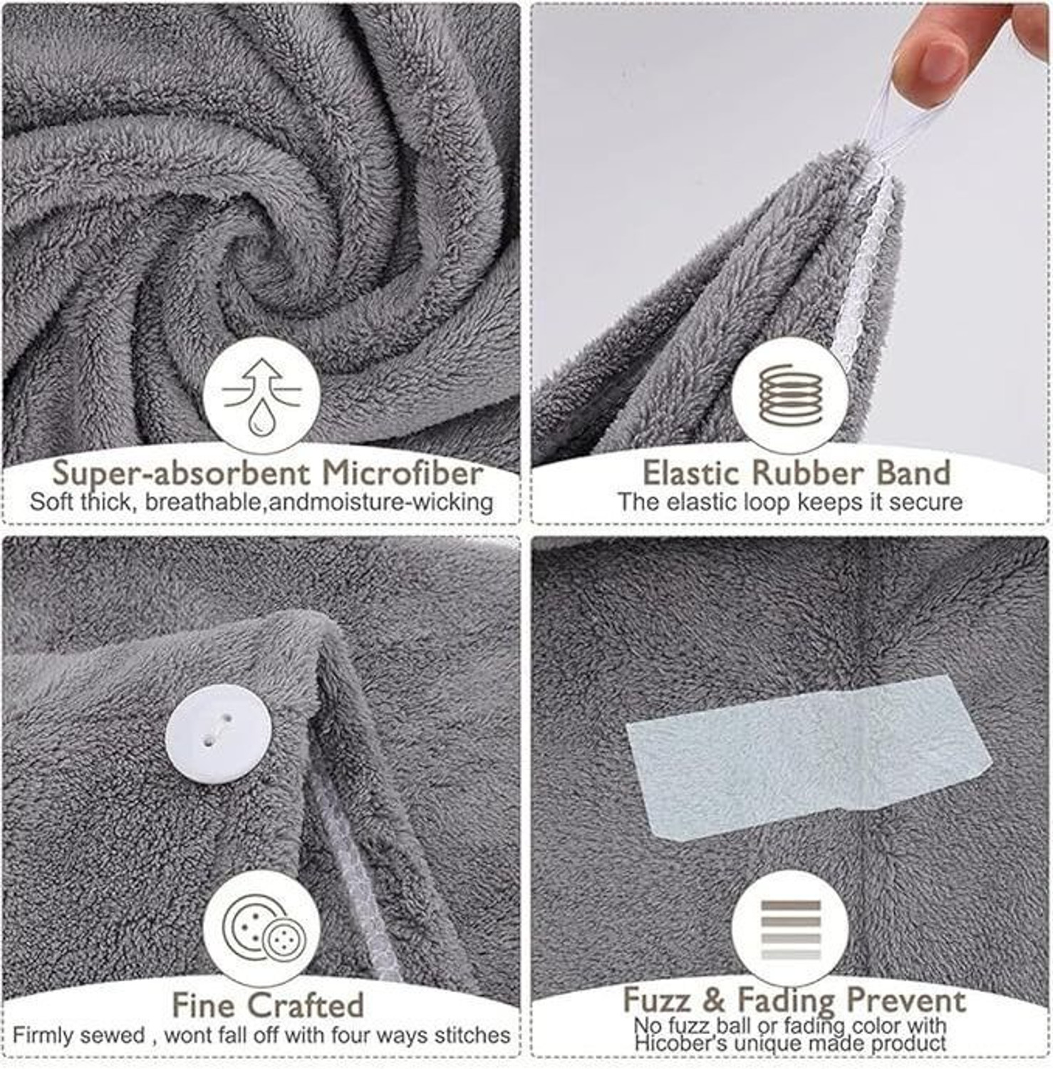 Image of ROBKIN Microfiber 500 GSM Hair Towel