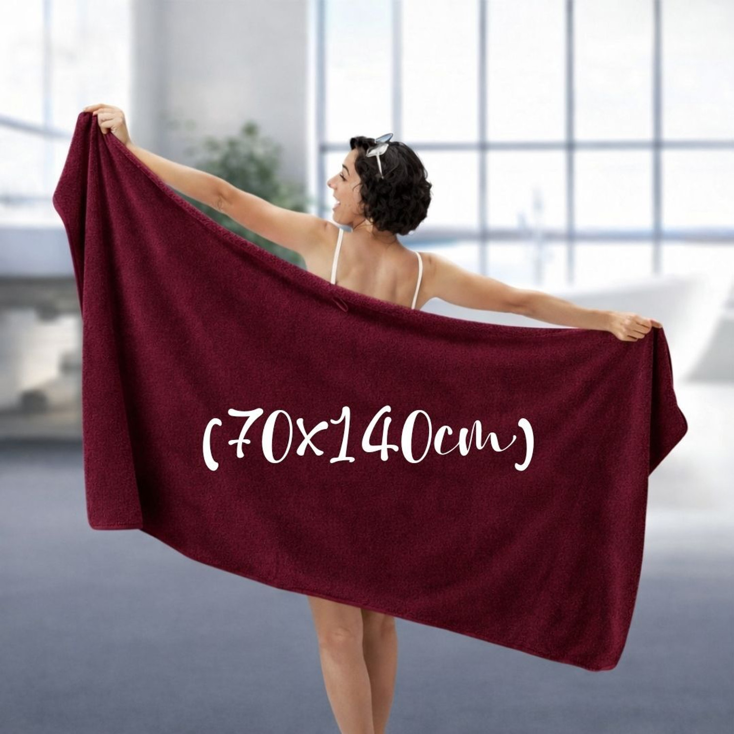 Image of klenvi Microfiber 500 GSM Bath, Beach, Face, Hair, Hand, Sport Towel