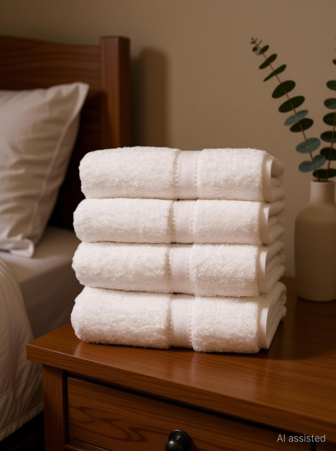 Image of Vanilla Cotton 550 GSM Hair, Sport, Beach, Bath Towel Set