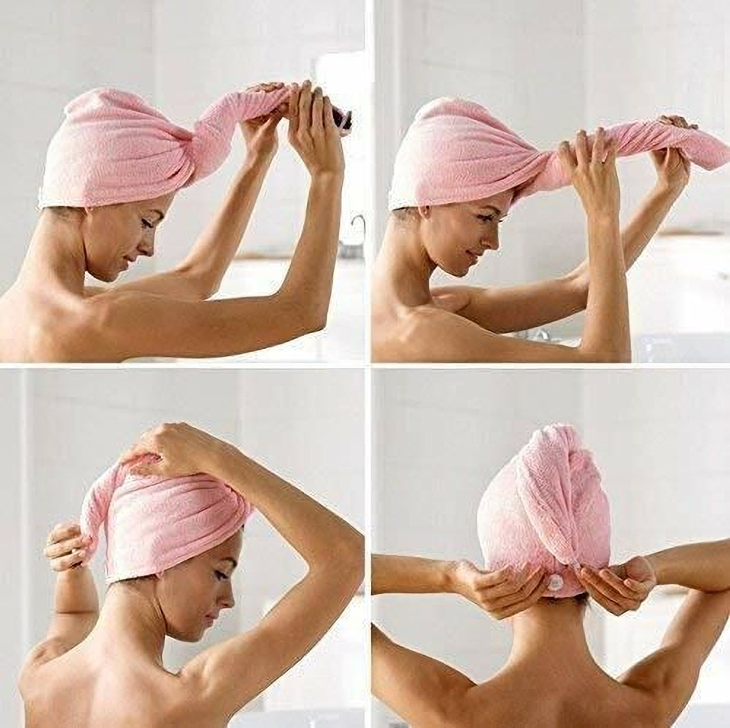 Image of saleszon Cotton 500 GSM Hair Towel