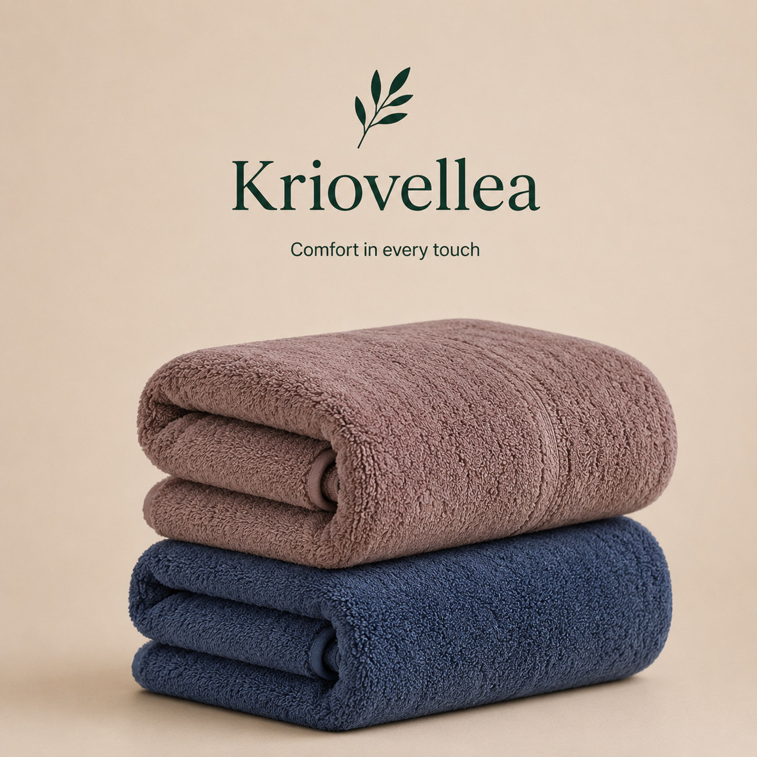 Image of KRIOVELLEA Microfiber 500 GSM Bath, Sport, Beach Towel