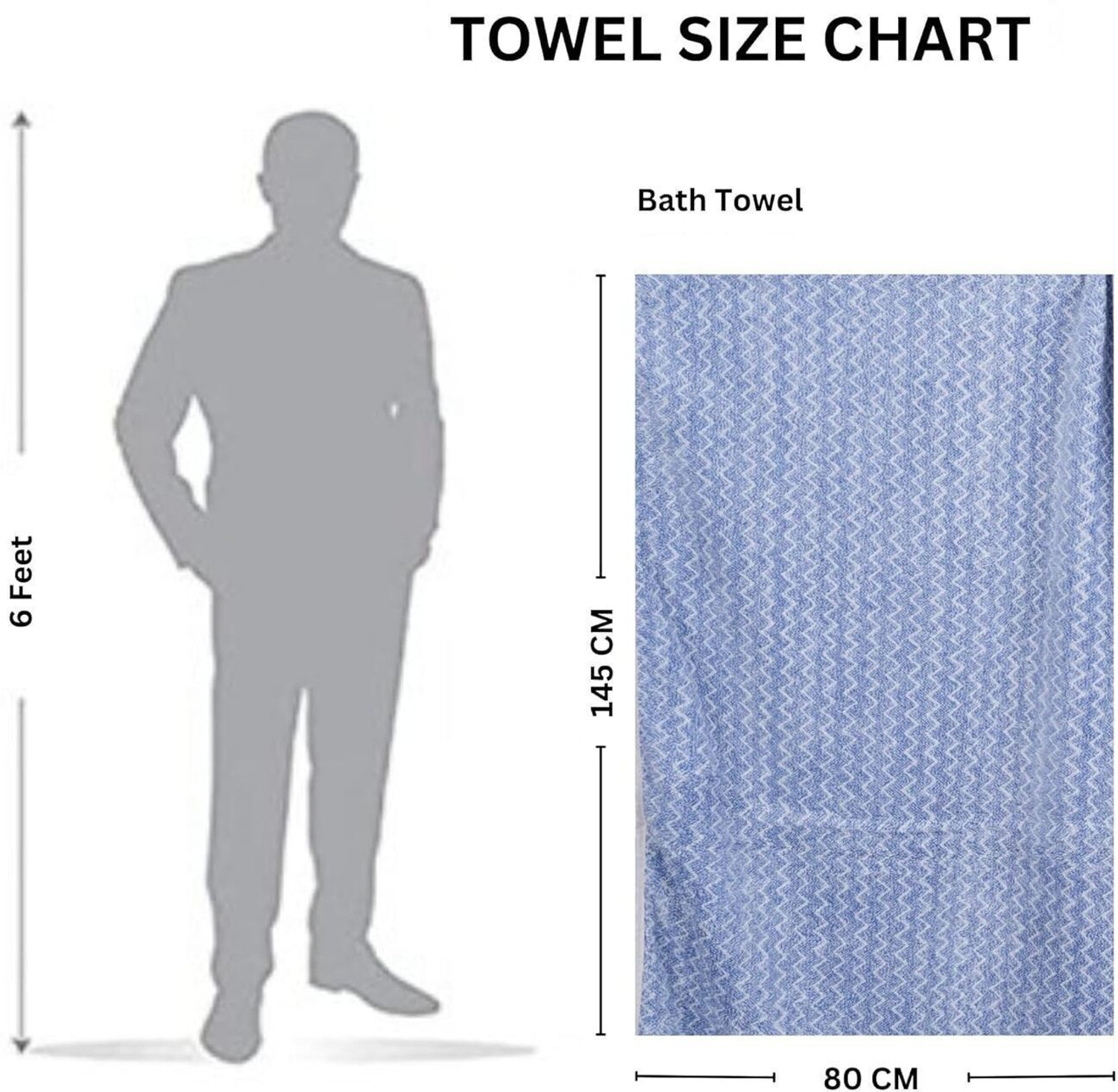 Image of RAMESHT Microfiber 400 GSM Bath, Hair, Beach Towel Set