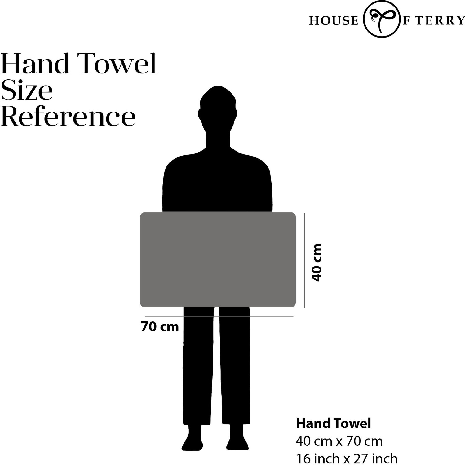 Image of HOUSE OF TERRY Cotton 400 GSM Hand Towel Set