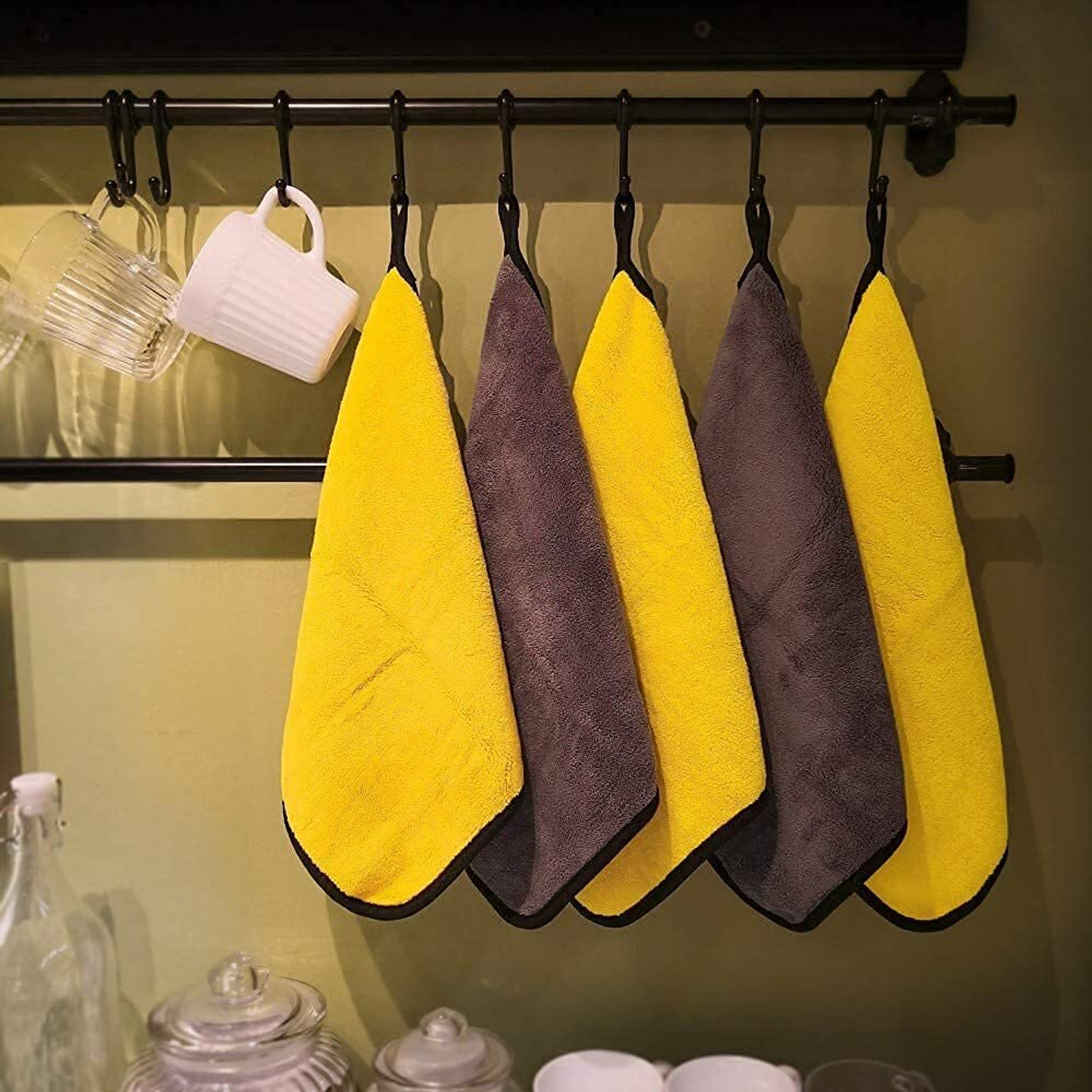 Image of Greensify 500GSM MICROFIBER CLOTH PACK01 Dry Microfiber Cleaning Cloth
