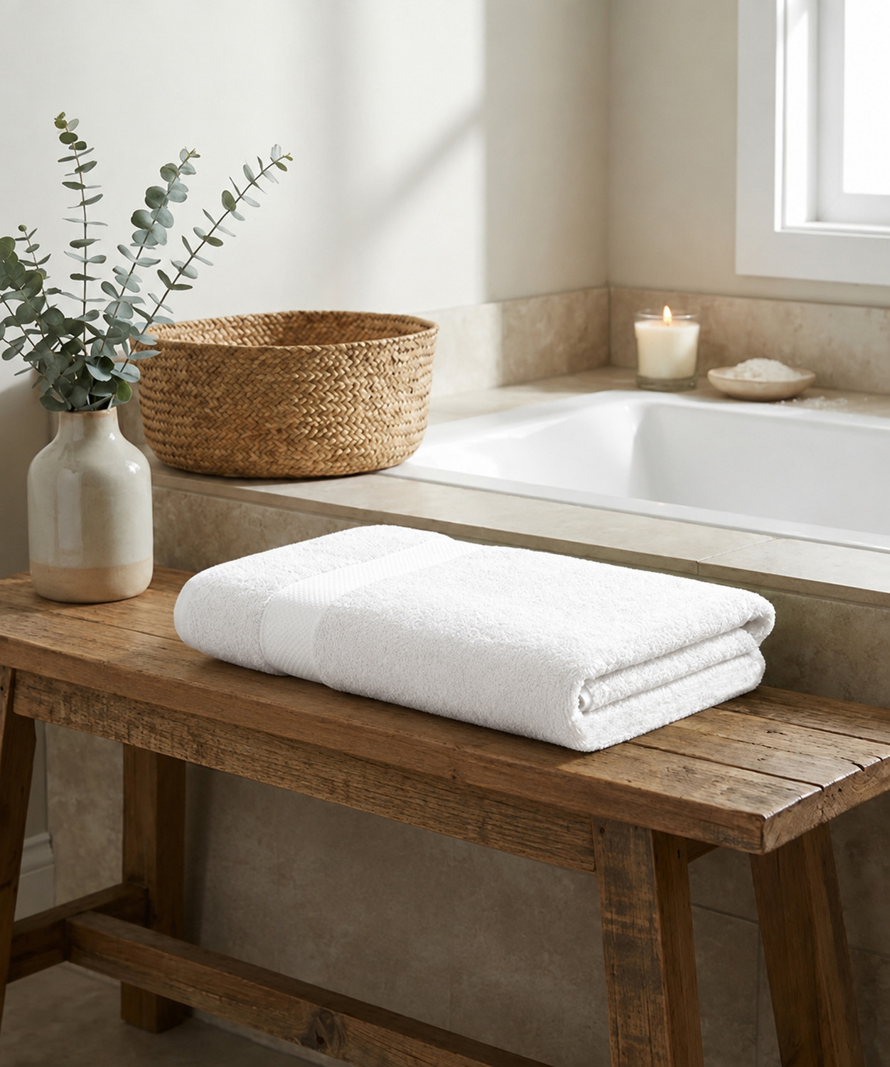 Image of Blissful Creations Cotton 425 GSM Bath Towel